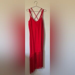Eloquii Red High Low Dress
